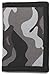 RFID Trifold Canvas Outdoor Sports Wallet for Kids - Front Pocket Wallet with Magic Sticker (Gray)