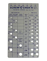 Medidor de tornillos en sistema métrico (2 mm a 7 mm) - Hecho en EE.UU.