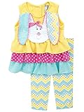 Rare Editions Baby Girls Easter Bunny Floppy Ears Legging Set