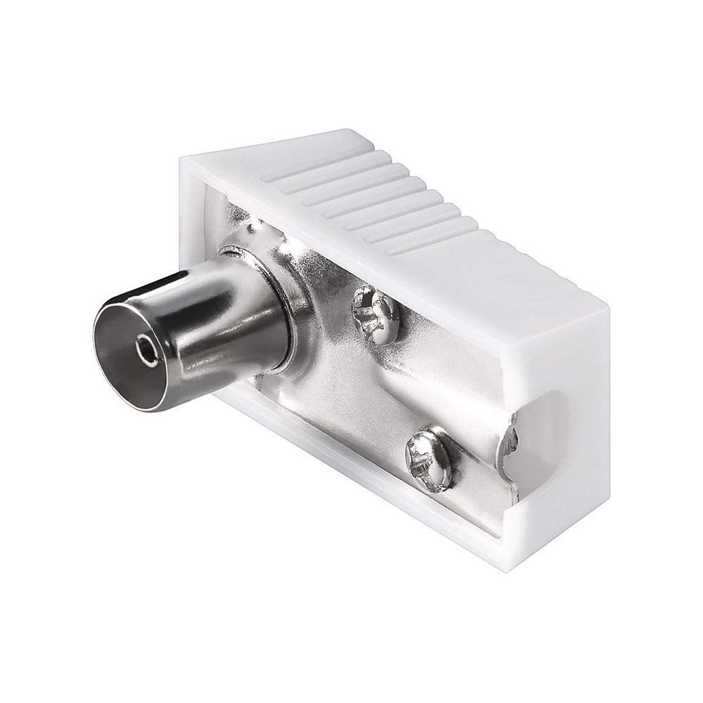 Goobay 11505 Coaxial angled socket with screw fixing - plastic