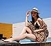 Women's Floral Kimono Cover Up Lightweight Leopard Chiffon Beachwear for Bikini Bathing Suit Cardigan and Swimwear(One Size,Leopard)