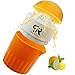 Manual Lid Rotation Citrus Juicer, Lemon, Orange, Tangerine & Lime Juice Squeezer: Press & Squeeze Fruits Easily! Professional Portable Presser w/Pulp Filter & Cup, Squeezing Plastic Kitchen Tool
