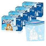 Ziploc Quart Food Storage Freezer Bags, Grip 'n