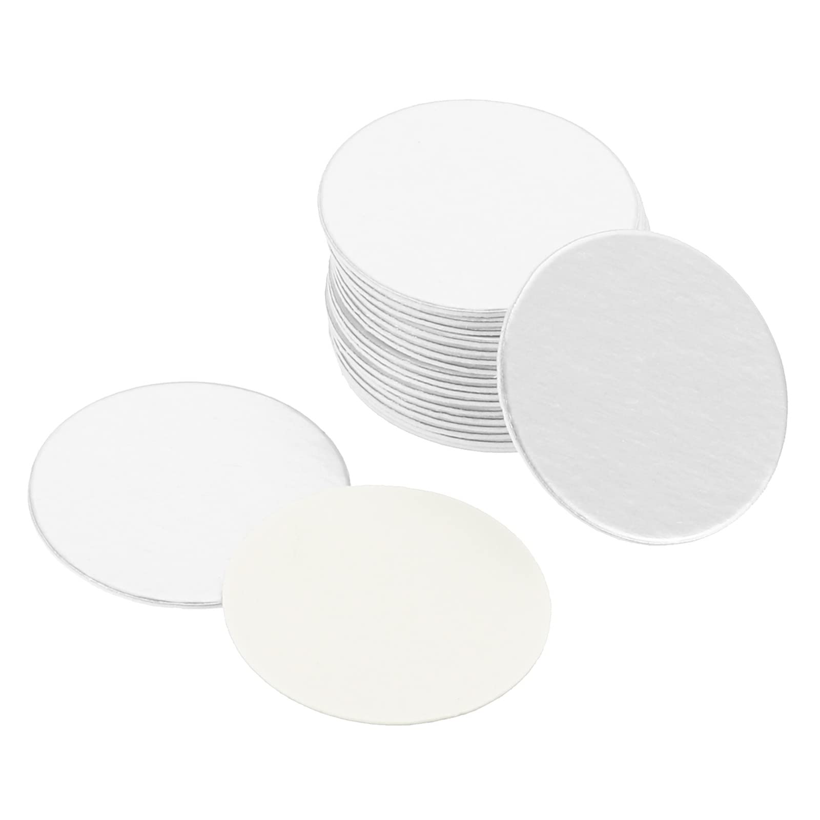 PATIKIL 20mm/0.78" Aluminum Foil Cap Liner, 75Pcs Resistant Tamper Induction Heat Sealer Sealing Liners for PE/HDPE Plastic Bottle Jar Lid