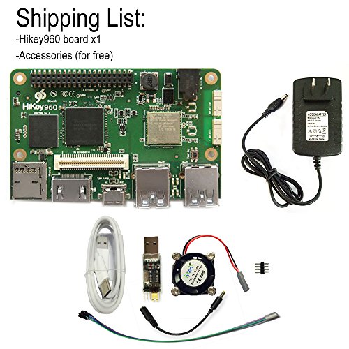 SmartFly info HiKey 960 Single Board Computer Octa core - 96Boards Reference Development Platform (4GB LPDDR4 & 32GB eMMC) Running with AOSP & Linux