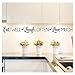 Eat Well, Laugh Often, Love Much Vinyl Lettering Wall Decal Sticker (4