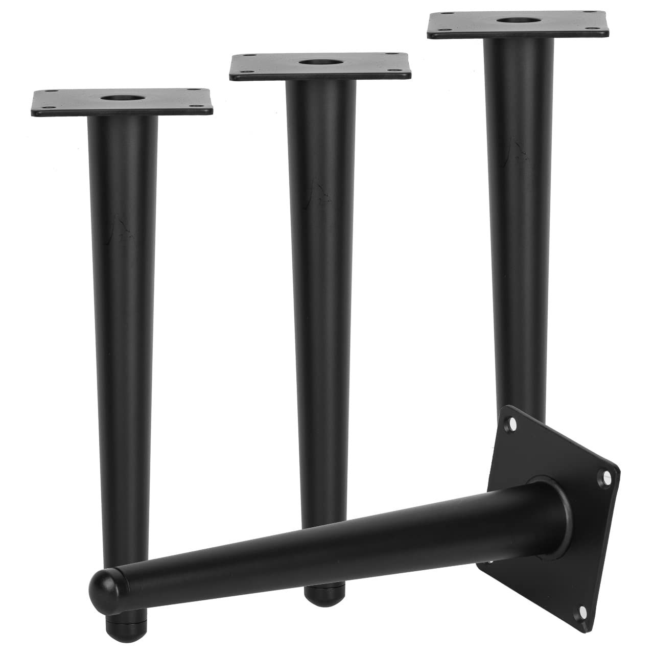 TCHOSUZ 12 inch / 30cm Metal Furniture Legs, Pack of 4 Mid Century Modern Straight Tapered Replacement Feet for Home DIY Projects Table Sofa Couch Chair