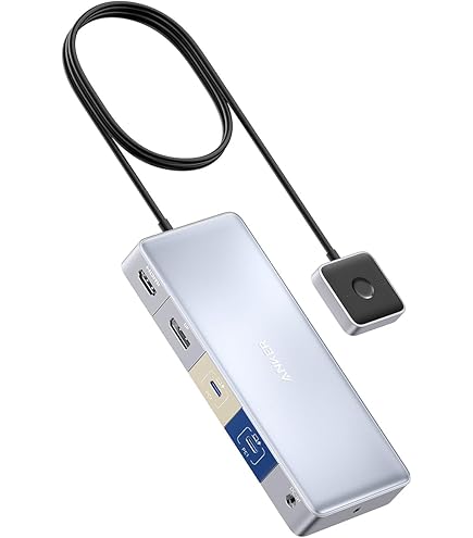 Amazon.com: Anker Docking Station, KVM Switch for 2 Laptops, Dual
