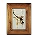 icheesday 4x6 Wood Picture Frame with Glass Front,Rustic Handmade Burlywood Photo Frames for Table Top Display and Wall mounting