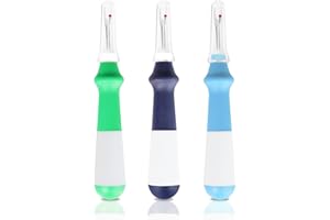 Lhedon Seam Ripper 3 PCS, Seam Rippers for Sewing, Ergonomic Grip, Colorful Large Thread Stitch Remover Tool Handy Stitch Rippers for Sewing Crafting Removing Hems and Seams，Thanksgiving Gifts
