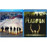 2-War movies Collection - Platoon &amp; Act of Valor [Blu-ray, 2-Pack] Region 1/A