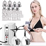 KPfaster Electric Enlarge Breast Pump Machine, Woman Breast Bra Vacuum Increase Growth Enhancer Beauty Device Vibrating Body Massage Breastfeeding