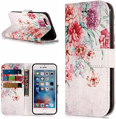 iPhone 6s Case Wallet, iPhone 6 Case, Dooge [Marble Design] Premium Leather Folio Flip Protective Stand Wallet Case with Cash Credit Card Slots Holder Magnetic Closure for Apple iPhone 6s/6