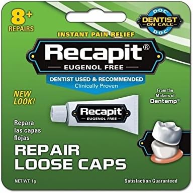 Recapit Repair Loose Caps, 1g Per Package (5 Pack)