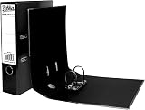 ED Pukka A4 5 x 75mm 2-Ring Lever Arch File Black 75mm Spine view 2