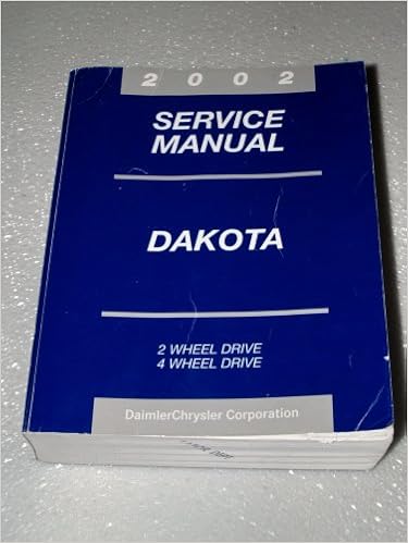 2002 Dodge Dakota Service Manual Complete Volume Chrysler Corporation Amazon Com Books