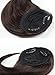 SARLA Black Brown Side Bangs Clip in Synthetic Hair Pieces Straight Bangs Extension for Women
