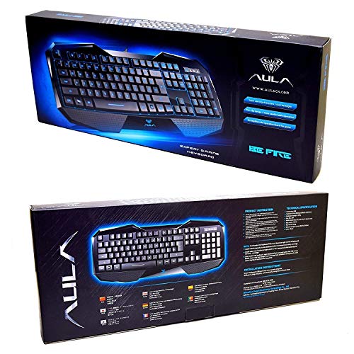 AULA-SI-859-Backlit-Gaming-Keyboard-with-Adjustable-Backlight-Purple-Red-Blue-USB-Wired-Illuminated-Computer-Keyboard-OPEN-BOX