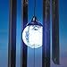 Sorbus Wind Chimes Solar Powered Color Changing LED Glass Ball, Great for Patio, Lawn, Garden, and Terrace - Musical Wind Chime Outdoor Home Decoration