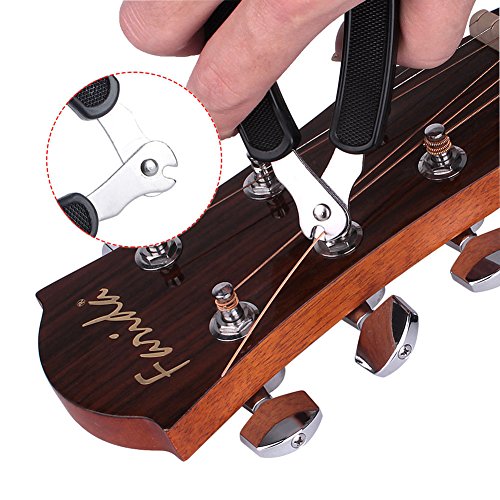 COCODE Guitar String Winder and Cutter 3 IN 1 Multifunction Bridge Pin Puller Guitar Maintenance Tool For Guitar Ukulele Stringed Instruments