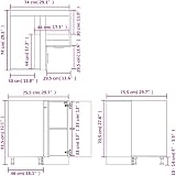 vidaXL Corner Bottom Cabinet Sonoma Oak 75.5x75.5x80.5cm Engineered Wood view 4
