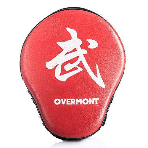 Overmont-Paos-de-Cuero-PU-Muay-Thai-Kick-Manoplas-Boxeo-Almohadilla-de-Entrenamiento-de-Boxeo-Boxing-Artes-Marciales-taekwondo-karate-judo-Jiu-jitsu-brasileo