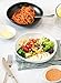 Teocera Wide and Shallow Porcelain Salad and Pasta Bowls Set of 6-24 Ounce Microwave and Dishwasher Safe Serving Dishes, Matte White