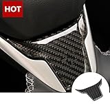 Carbon Fiber Inner Steering Wheel Cover Trim 1pcs For Honda Civic Si 2017-2018