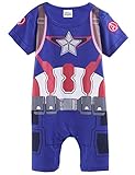 A&J Design Baby Boys' Captain America Costume Romper (6-9 Months)