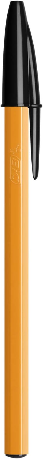 BIC Orange Fine Ballpoint Pens 0.8 mm Box of 20 Black Ink view 3