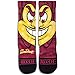 NCAA Arizona State Sun Devils Sparky Mascot Custom Athletic Crew Socks, Large/X-Large