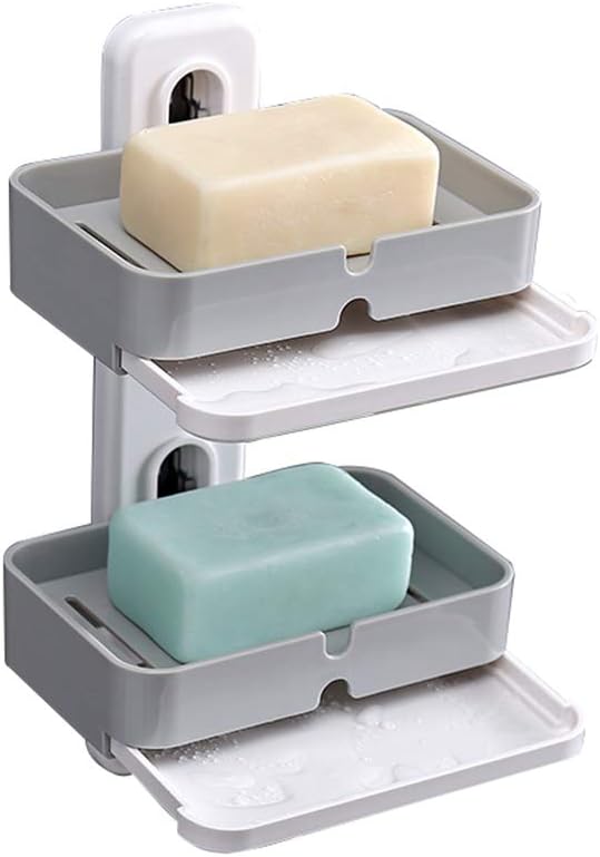 Double Soap Rack Creative Wall Soap Soap Rack Bathroom Shelf Sucker