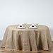 Efavormart Fine Rustic Burlap Tablecloth Round 120