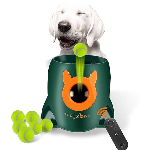BESTZONE Dog Ball Launcher Automatic Dog Ball Launcher for Dogs
