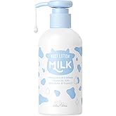 Milk Hydrating Skincare Cream, Moisturizing Skin Lotion 7.05oz- Milk Extract - Body Lotion, Hand and Body Moisturizer, Gentle Bath Wash Hydrating & Cleansing, Exfoliating Face Lotion, Nourishes Skin