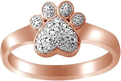 paw print engagement ring