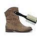 Valentino Garemi Suede Shoe Brush - Clean Napped Leather & Nubuck Boots | Stain, Dust, Winter White Marks Remover