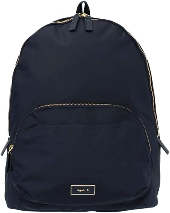 Amazon Co Jp アニエスベー リュックサック メンズ レディース ファスナー ボヤージュ Agnes B Voyage ナイロン 黒 バックパック ネイビー 並行輸入品 服 ファッション小物