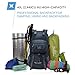 MOUNTAINTOP 40L Outdoor Backpacks with Rain Cover for Hiking Camping for Women Men