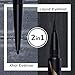 PrettyDiva DUO Liquid Eyeliner - Double Head Liquid Eyeliner Pen with Kohl Eyeliner, Waterproof Smudgeproof Gel Eyeliner Pencil for Smokey Cat Eye - Black