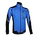 ARSUXEO Winter Thermal Fleece Cycling Jacket Windproof 14D Blue Size XX-large
