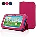 ACdream Sprout Channel Cubby 7 Case, Premium PU Standing Leather Cover Case for Sprout Channel Cubby 7 inch HD 16GB KidFriendly Tablet, Hot Pink