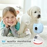 720P Baby Monitor, miSafes Mini Wireless Security Camera Nanny Cam Video Recording Remote Motion Detect Alert with Two-Way Audio Air Quality Temperature Monitoring