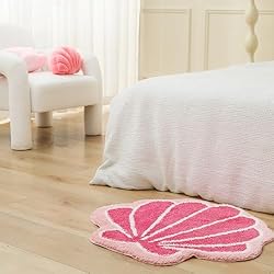 YRXRUS Shell Pillow, Peach Pink Shell Shaped