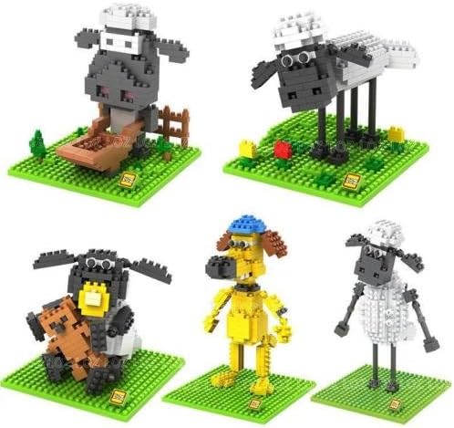 5x LOZ Micro Nano Blocks Diamond Blocks Building Toys Shaun The Sheep