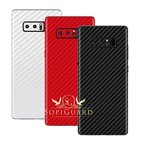 Sopiguard samsung note 8 carbon fiber rear panel precis…