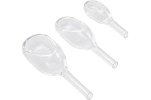 GANAZONO 3pcs Glass Weighing Boat Experiment Funnel Laboratory Glassware Weighing