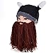Vbiger Windproof Warm Knitted Beanie Hat Cap,Coffee,One Size