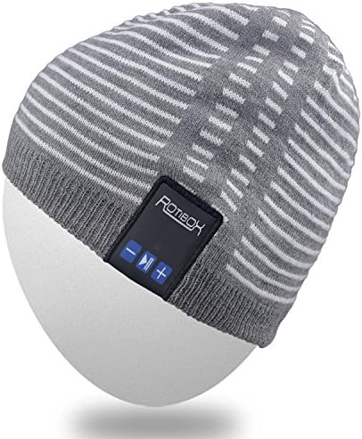 Rotibox Bluetooth Beanie Hat Wireless Headphone for Outdoor Sports Xmas Gifts
