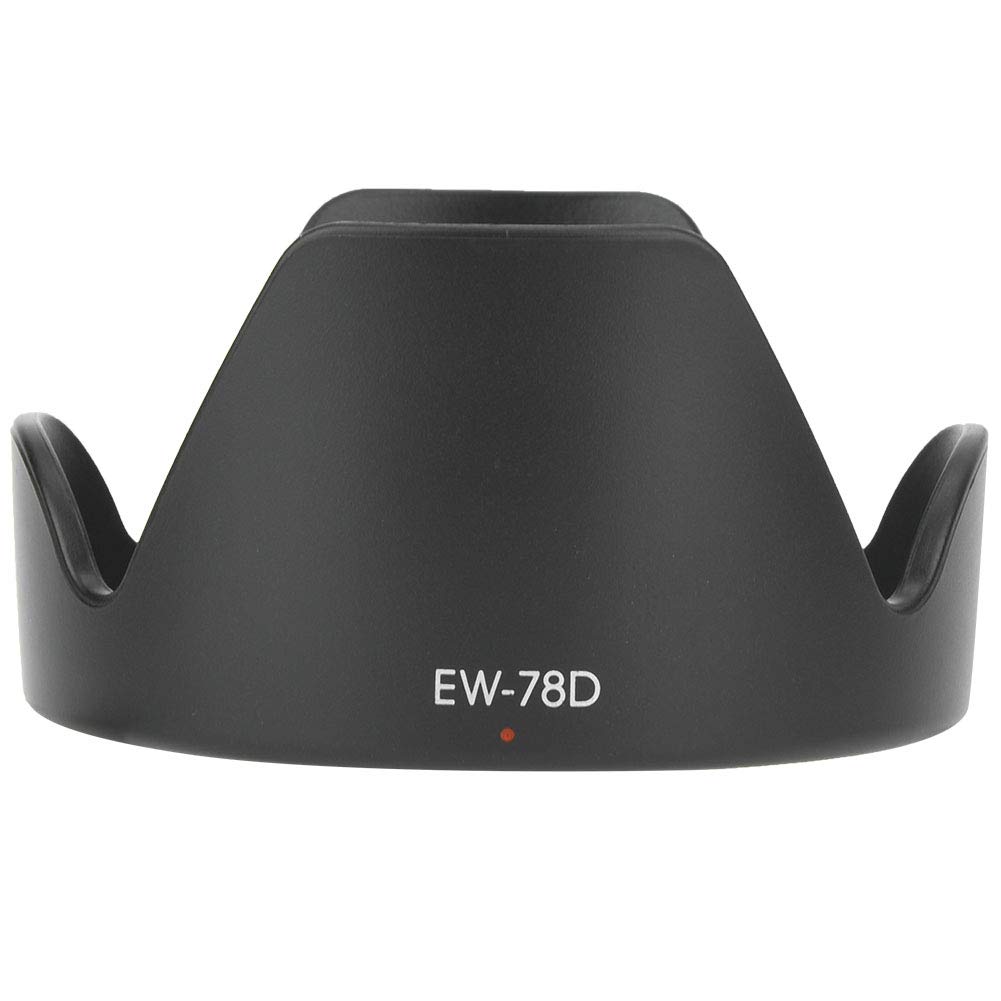 EW-78D Lens Hood for EF S 18-200mm F 3.5-5.6 IS Lens, Camera Lens Hood Shade Protector Replacement Black ABS